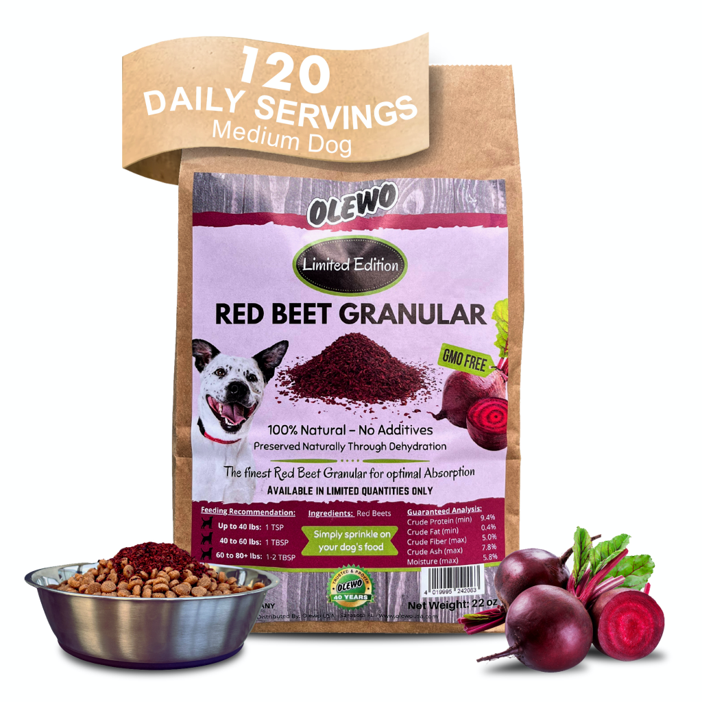Natural Relief for Dog Allergies and Itching with Olewo Red Beets