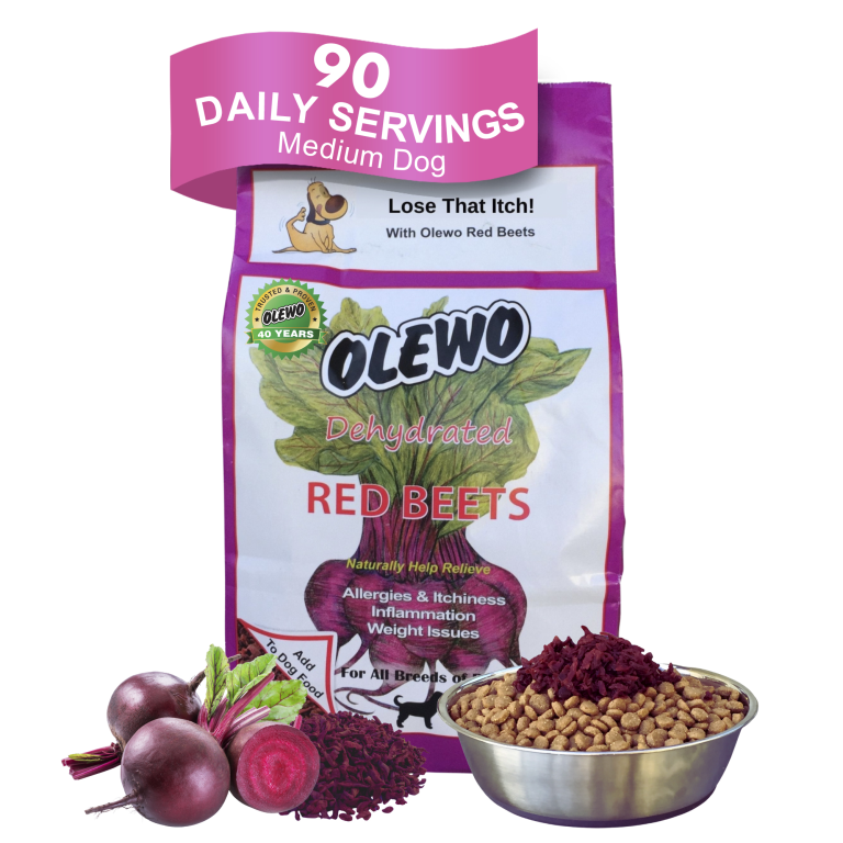 Natural Relief for Dog Allergies and Itching with Olewo Red Beets
