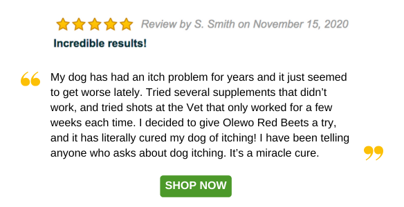 Olewo Red Beets Testimonial