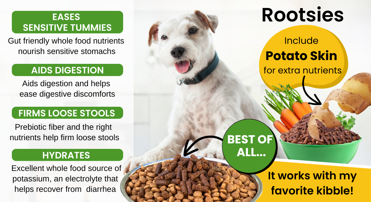 Rootsies Sensitive Stomach Dog Food Topper Benefits