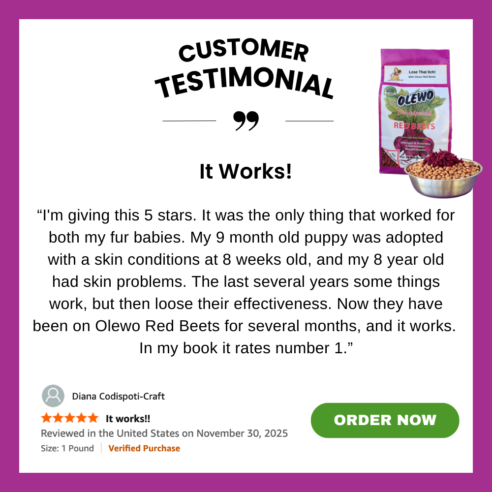 olewo red beets testimonial - it works